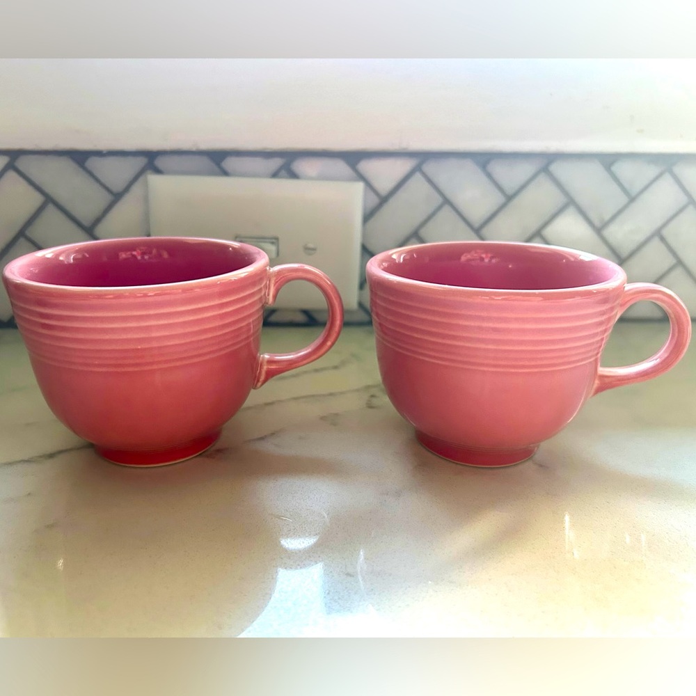 🩷 Fiesta classic tea cup - rose pink (set of 2)